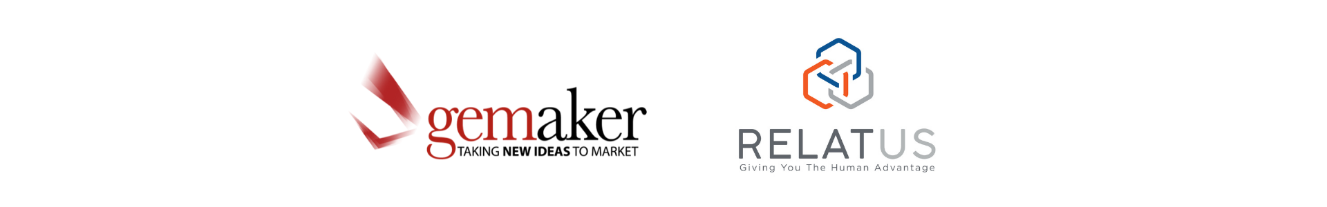 Logos for gemaker and Relatus