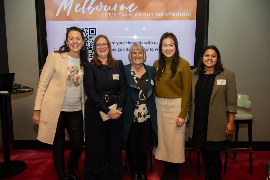 Group photo of Melina Georgousakis and panelists