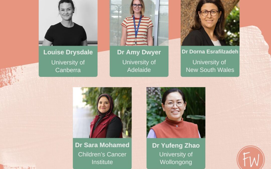 Carer’s Scholarship supports five women working across the health and medical research ecosystem